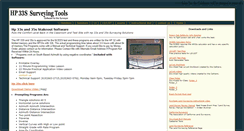 Desktop Screenshot of hp33ssurveyor.com